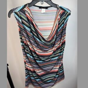 Jennie and Marlis Multicolor Striped Sleeveless Top - Size M